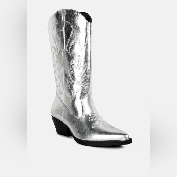 London Rag Shoes - London Rag Silver Ponsies Boots
